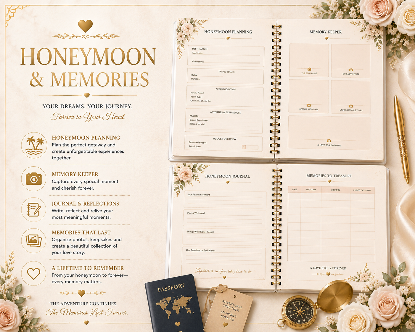 Ultimate Wedding Planner | Printable Wedding Binder | Digital Wedding Planner PDF | Wedding Organizer | Wedding Checklist | Instant Download
