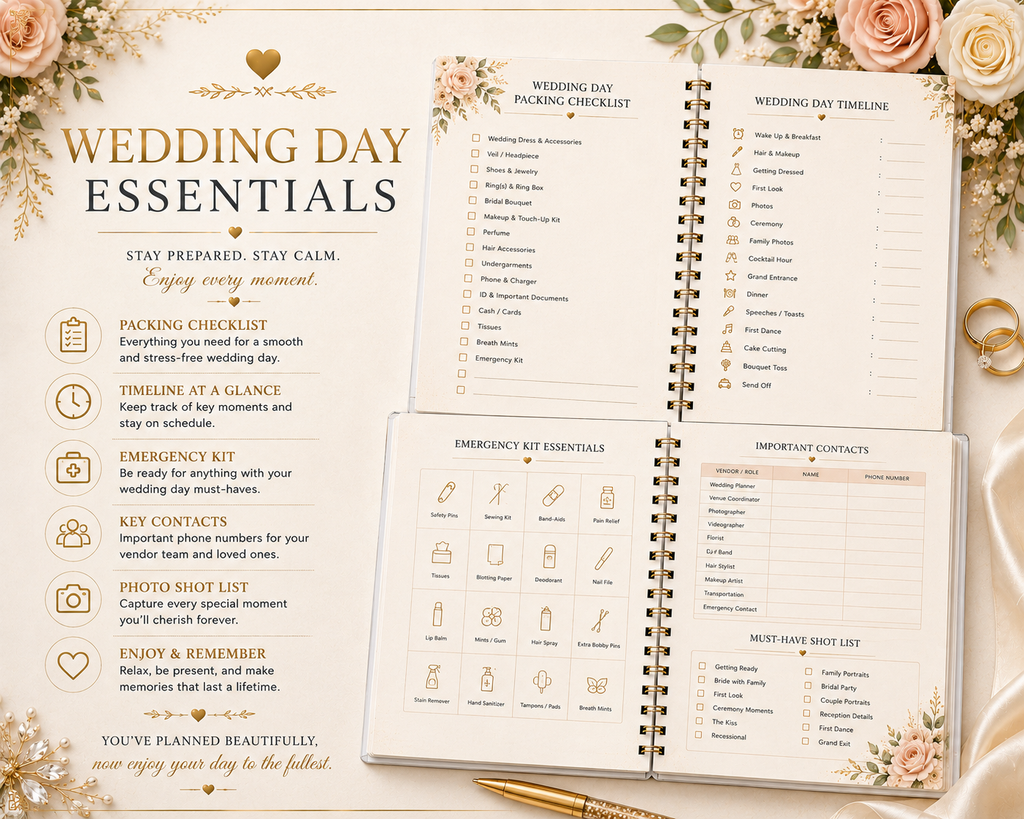Ultimate Wedding Planner | Printable Wedding Binder | Digital Wedding Planner PDF | Wedding Organizer | Wedding Checklist | Instant Download