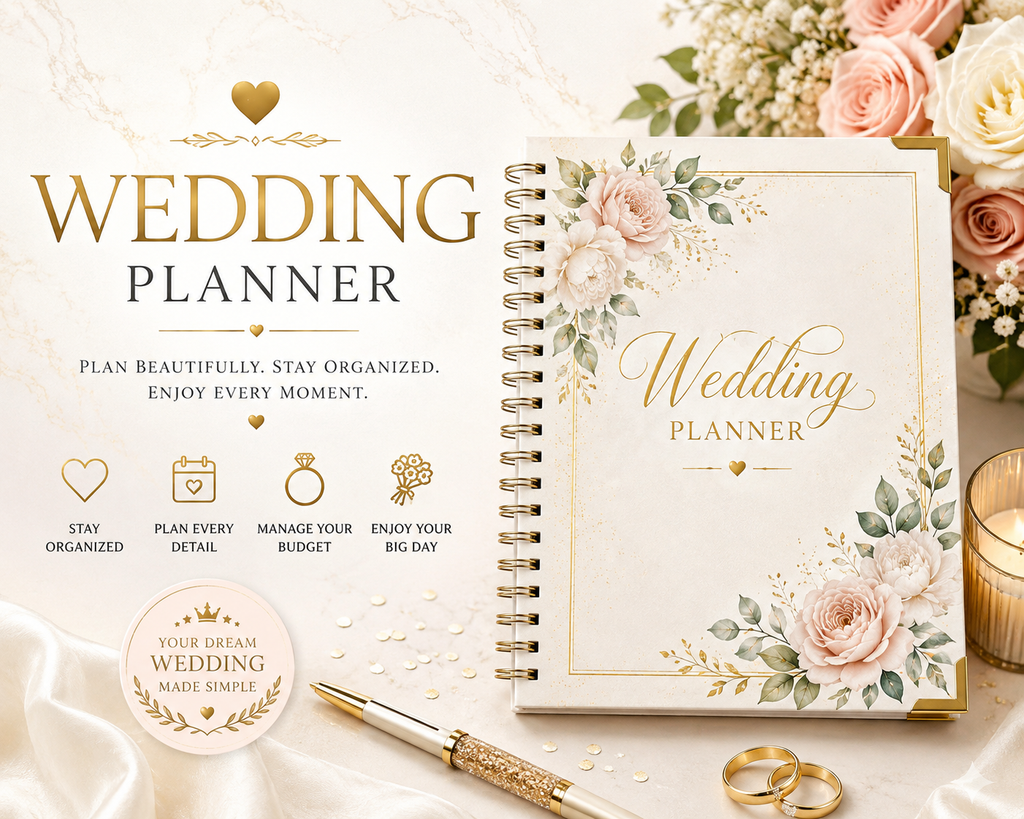 Ultimate Wedding Planner | Printable Wedding Binder | Digital Wedding Planner PDF | Wedding Organizer | Wedding Checklist | Instant Download